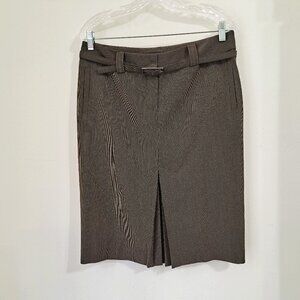 Mexx Women's Belted Skirt Front Pleated Gray Color Size 10